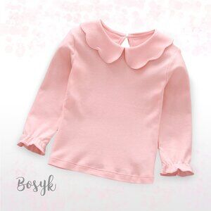 NEW - Girls Blouse - Cotton - Pink T Shirts - Girls Blouse- Cotton- long sleeve